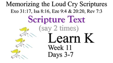 Learn K (Days 3-7)