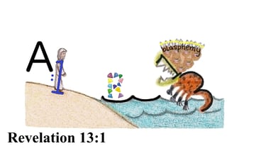 Revelation 13:1 Say 1st words