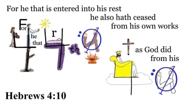 Hebrews 4:10 Say 3 times