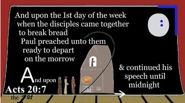 Acts 20:7 Say 3 times