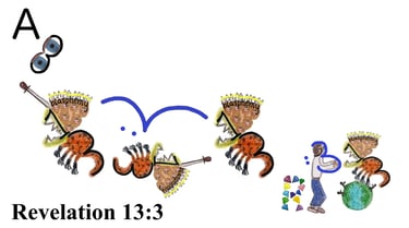 Revelation 13:3 Say 1st words