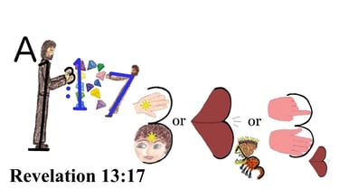 Revelation 13:17 Say 1st words