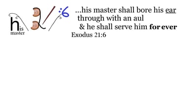 Exodus 21:6 Say 3 times
