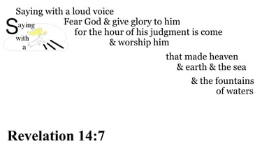 Revelation 14:7 Say it slow