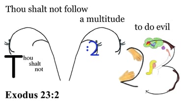 Exodus 23:2 Say 3 times