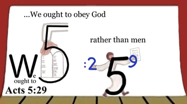 Acts 5:29 Say 3 times