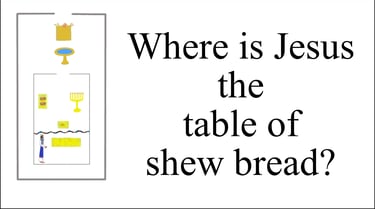 Where is Jesus the table of shew bread?