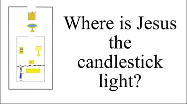 Where is Jesus the candlestick light?