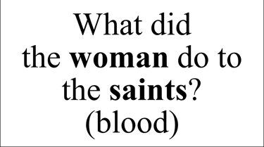 Revelation 17:6 Say question