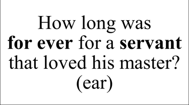 Exodus 21:6 Say question