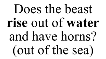 Revelation 13:1 Say question