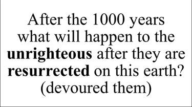 Revelation 20:9 Say question