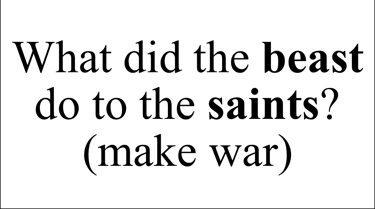 Revelation 13:7 Say question