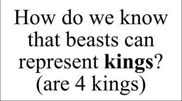 Daniel 7:17 Say question