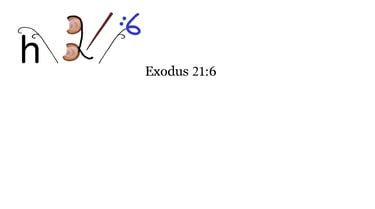 Exodus 21:6 Say 1st words