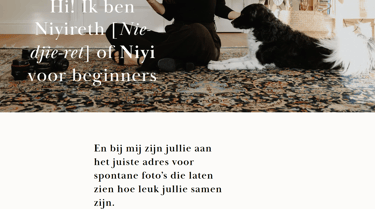 over mij-pagina van NIYI photography