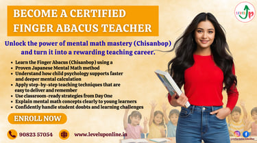 LevelUp Online Education finger abacus enhancing interactive numeracy learning for young children