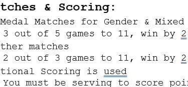 PPA matches and scoring
