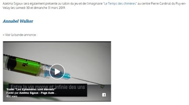 article zoomdici sortie livre azelma sigaux les éphémères sont éternels partie 4