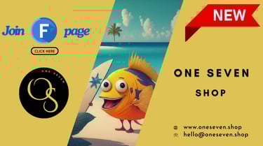 a fish fish in the ocean with a banner for the one seven seven seven seven