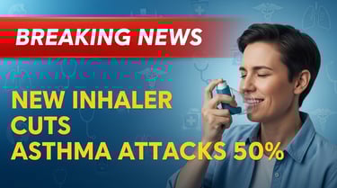 thumbnail about new inhaler reducing asthma attacks by 50 percent