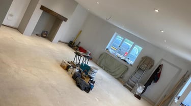 Droitwich basement turned into a modern home office space
