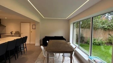 Steel RSJ beam installed in Worcester for a structural alteration