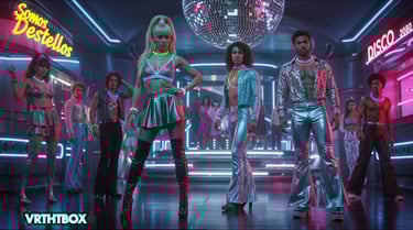 videoclip historia ia, ai creator, musica italo disco, disco 80s, love, cancion de amor 80s