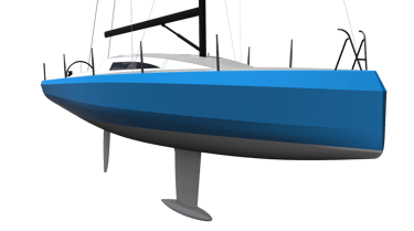 M36 Life sail yacht design port exterior
