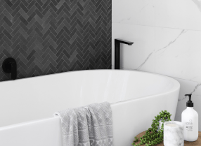 revestimentos que contrastam, ambientes nobres