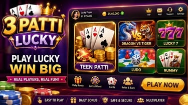 3 Patti Lucky Game, Teen Patti Lucky Game, Teen Patti Lucky Go, Teen Patti Ludo iOS, 3 Patti Tiger W