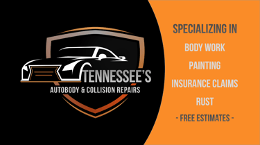 Tennessee's Autobody & Collision Repairs offering car painting, rust removal, and insurance claims.