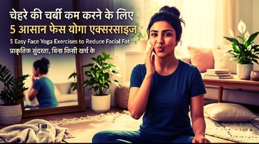 चेहरे की चर्बी कम करने के लिए 5 आसान फेस योगा एक्सरसाइज