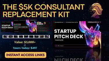Startup pitch deck kit preview for founders