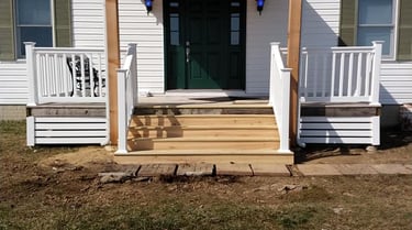 Timber frame pavilion with wooden posts and beams in Columbus, Ohio