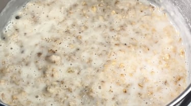 Cook the oats