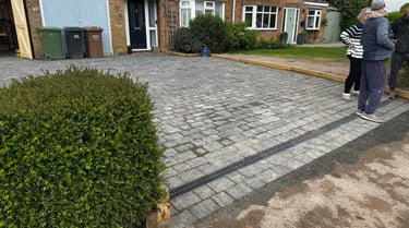 brick driveway by b r building and landscapes in worcester