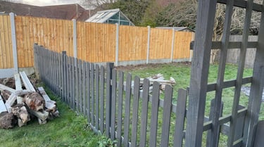 Decorative garden fencing installed in Worcester