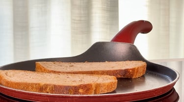 Tosta il pane della bruschetta dolce