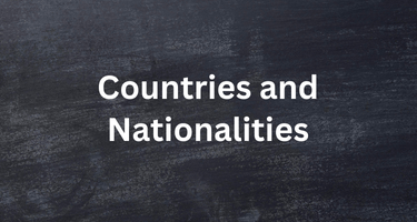 1st year middle school  countries and nationalities