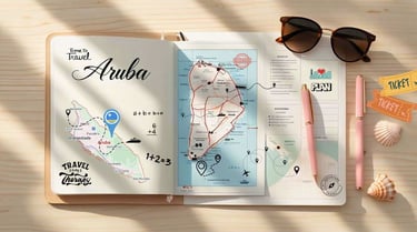 Foto do plano de viagem de Aruba.