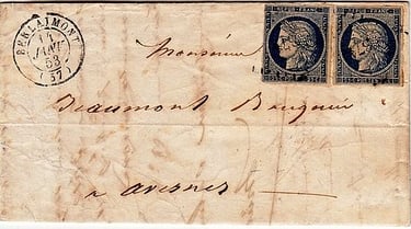 Losange Petits Chiffres 371 et type 15.