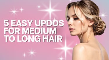 a woman with an updo hairstyle