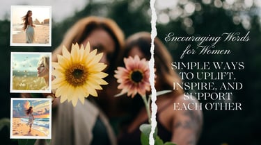 a woman holding a flower in front of a photo
