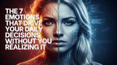 a woman with a brain map of emotions and emotions