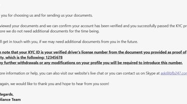 DOCUMENTS BFB247 KYC