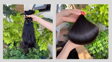 Strong and shiny Vietnamese hair known for its natural health