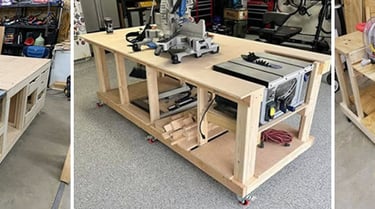 “Ted’s Woodworking printable blueprint for making a wooden nightstand.”