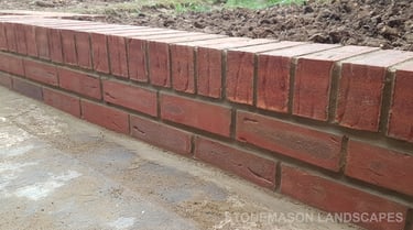 Small Brick Retaining Wall