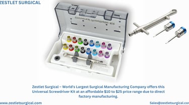 Learn why the Universal Dental Implant Screwdriver Kit was created to accurately tighten, Premium qu